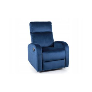 Fotel rozkładany bujany relax OLIMP velvet granat bluvel 86