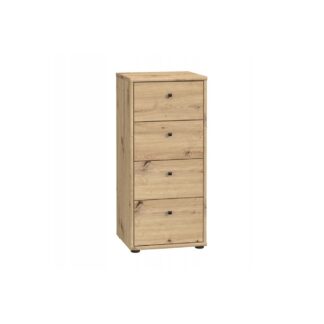 Komoda z szufladami wysoka 85,5 cm ARCHBOX T2KK211-D78 dąb artisan Forte