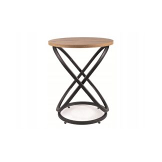 Ława okrągła stolik kawowy EOS E fi 45 dąb artisan / czarny Signal