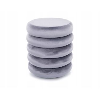 Pufa tapicerowana ze schowkiem otwierana CALVI Signal velvet szary tap.252