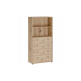 Regał ARCHBOX na książki z szaufladami T2KR411-D78 dąb artisan Forte