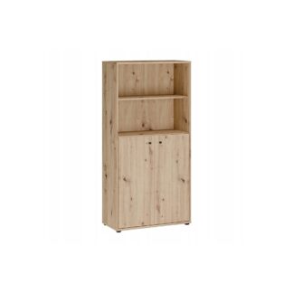 Regał ARCHBOX na książki z zamykaną szafką T2KR421-D78 dąb artisan Forte