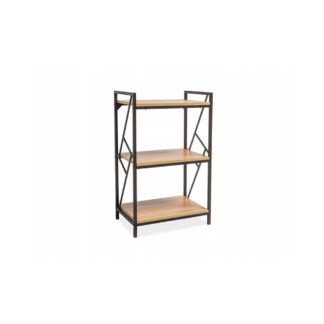 Regał wysoki na książki biurowy Tablo R3 loft dąb / ciemny brąz 99x60x40 S