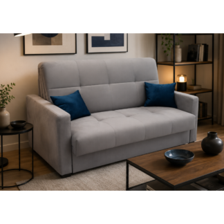 Sofa amerykanka IGA z funkcją spania tkanina Monolith 85 szary