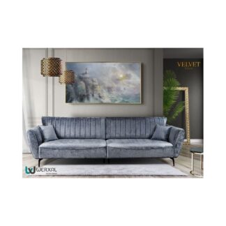 Sofa VELVET bez funkcji spania 295 cm tkanina MIU 2053 gr. III