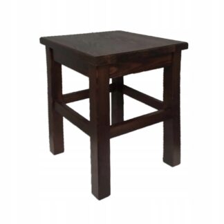 Taboret stołek kuchenny drewniany BARON sosnowy kol. orzech